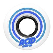 Acid Pods Conical White Skateboard Wheels, 53mm/86a