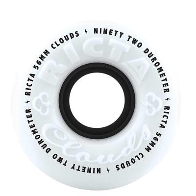 Ricta Clouds White/Black Skateboard Wheels, 92a