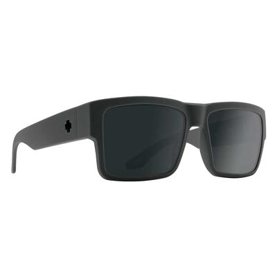 Spy Cyrus Sunglasses, Soft Matte Dark Gray/HD Plus Gray Green Polar with Black Spectra Mirror