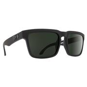 Spy Helm Sunglasses, Soft Matte Black/Happy Gray Green Polar
