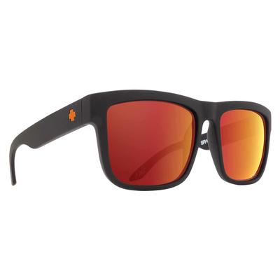 Spy Discord Sunglasses, SPY + Dale Jr Matte Black/HD Plus Gray Green with Orange Spectra Mirror