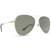 Dot Dash Aerogizmo Sunglasses, Gold Gloss/Retro Grey