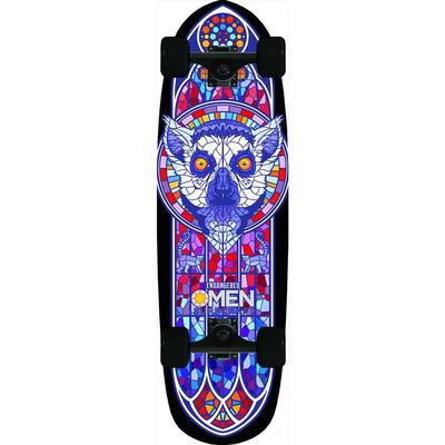 Omen Endangered Lemur Single Kick Complete Cruiser Skateboard, 33