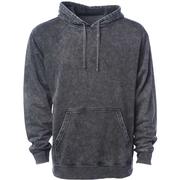 Independent Trading Company Unisex Midweight Mineral Wash Hooded Pullover, Mineral Wash Black