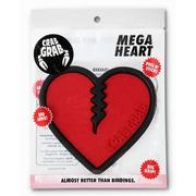 Crab Grab Mega Heart Snowboard Traction Pad RED/BLK