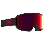 Anon M3 Snowboard Goggles, Black Pop/Sunny Red