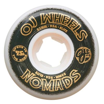 OJ Elite Nomads Skateboard Wheels 4-Pack, 53mm/95a