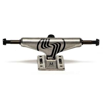 Silver M-Class Hollow Raw Skateboard Trucks, 8.25