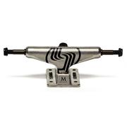 Silver M-Class Hollow Raw Skateboard Trucks, 8.25