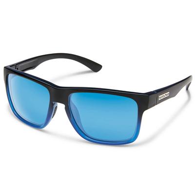 Suncloud Rambler Sunglasses, Black Blue/Polarized Blue Mirror