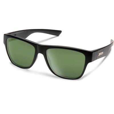 Suncloud Redondo Sunglasses, Matte Black/Polarized Grey Green