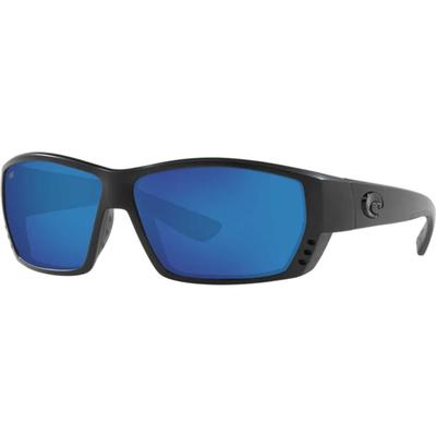 Costa Del Mar Tuna Alley Sunglasses, Blackout/Polarized Glass Blue Mirror