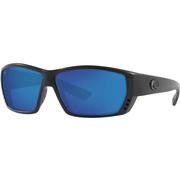 Costa Del Mar Tuna Alley Sunglasses, Blackout/Polarized Glass Blue Mirror