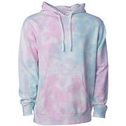 Independent Trading Company Unisex Midweight Tie Dye Hooded Pullover