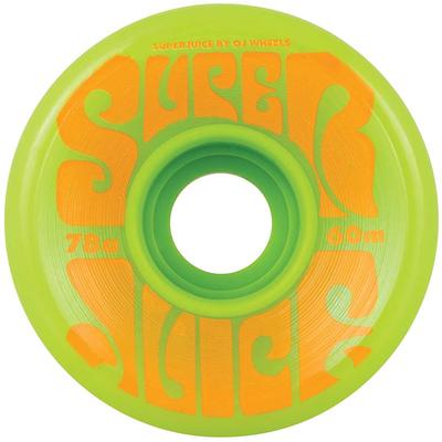 OJ Super Juice Green OJ Skateboard Wheels 4-Pack, 78a