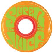 OJ Mini Super Juice Orange OJ Skateboard Wheels 4-Pack, 78a