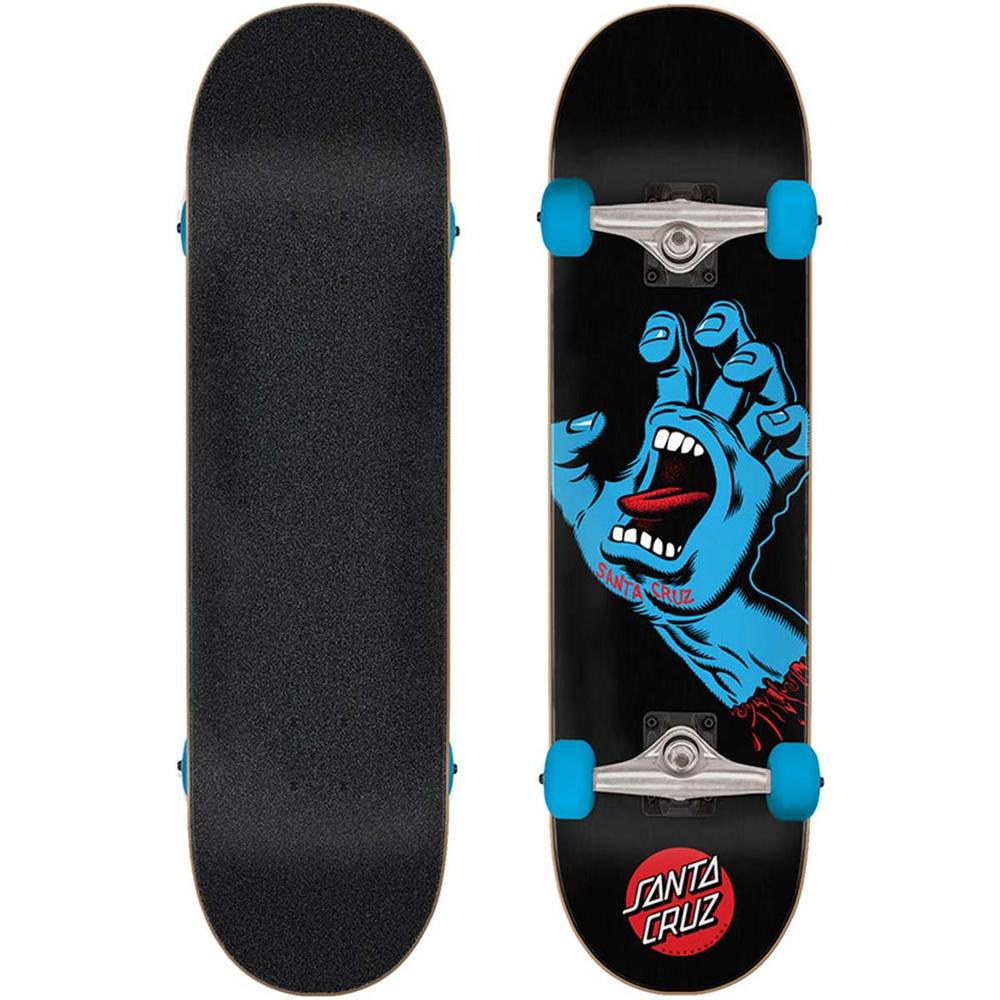 Santa Cruz Screaming Hand Full Complete Skateboard, 8"