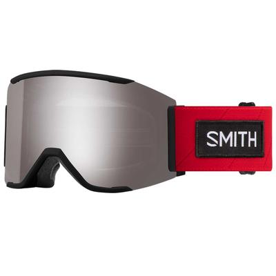Smith Squad MAG Snowboard & Ski Goggles, AC | TNF Red x Smith/ChromaPop Sun Platinum Mirror