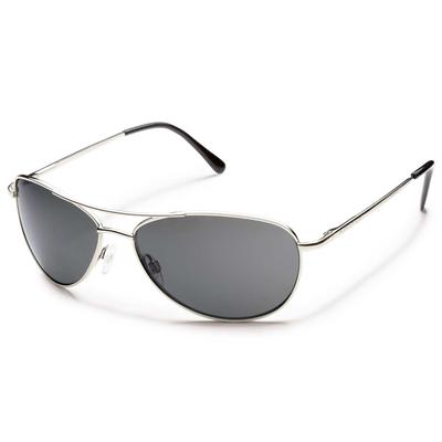 Suncloud Patrol Sunglasses, Silver/Polarized Grey