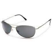 Suncloud Patrol Sunglasses, Silver/Polarized Grey
