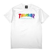 Thrasher Rainbow Mag Short Sleeve T-Shirt WHT