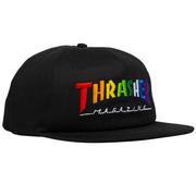 Thrasher Rainbow Mag Snapback Hat BLK