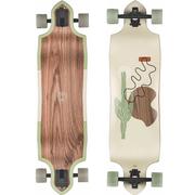 Globe Geminon Micro-Drop Walnut Cacti Complete Longboard Skateboard, 37.5