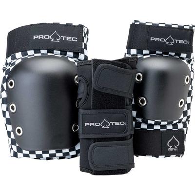 Protec Jr. Street Gear Checker 3-Pack Skate Pads, Youth Small