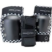 Protec Jr. Street Gear Checker 3-Pack Skate Pads, Youth Small