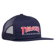 Thrasher Embroidered Outlined Snapback Adjustable Trucker Hat