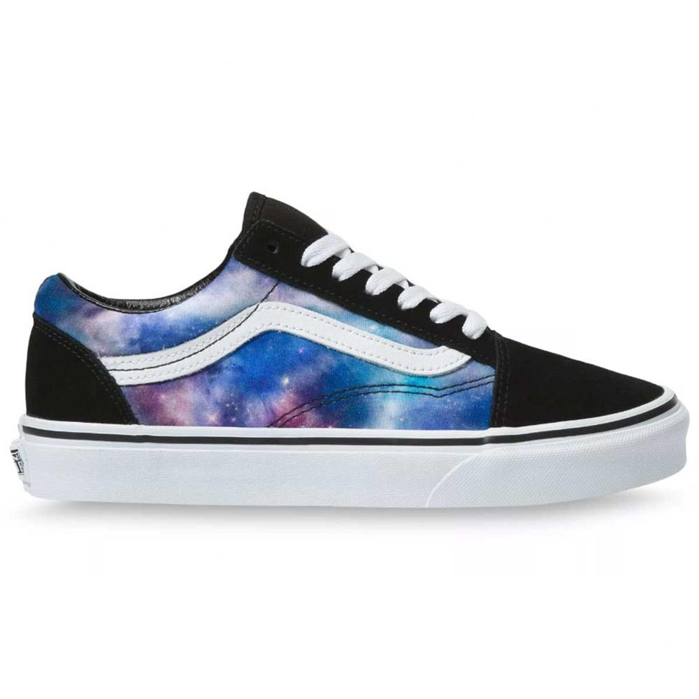 Vans Galaxy Skool Skate Shoes, Black/True