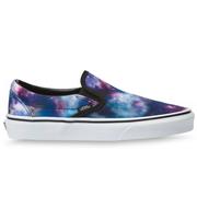 Vans Galaxy Slip On Skate Shoes, Black/True White