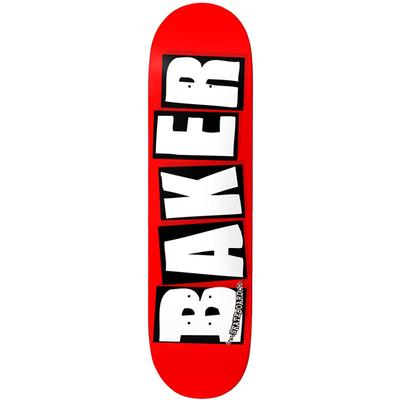 Baker Brand Logo White Skateboard Deck, 8.6