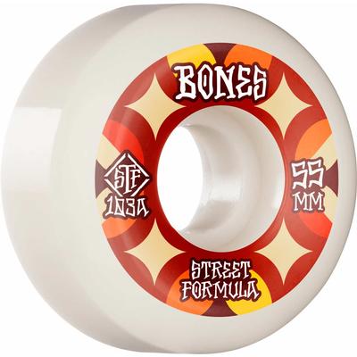Bones STF Retros V5 Sidecut Skateboard Wheels 4-Pack, 103A