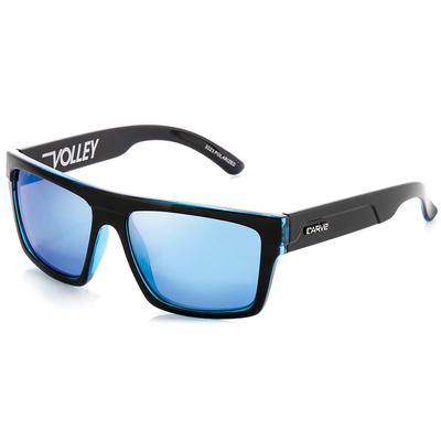 Carve Volley Polarized Iridium Sunglasses, Gloss Black/Blue Iridium