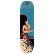 Welcome Hummingbird on Enenra Black Skateboard Deck, 8.50