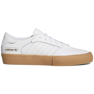 Adidas Matchbreak Super Skate Shoes, White/White/Gum