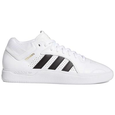 Adidas Tyshawn Mid Skate Shoes, White/Black/White