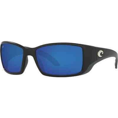 Costa Del Mar Blackfin Sunglasses, Matte Black/Blue Polarized Glass (580G)