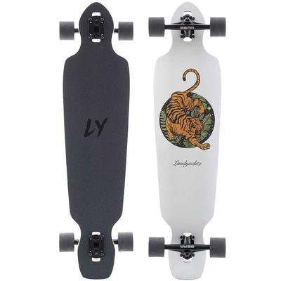 Landyachtz Battle Axe Paper Tiger Complete Longboard Skateboard, 38.2