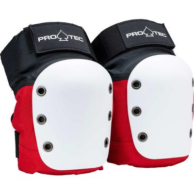 Protec Street Open Back Knee Pads, Red/White/Black