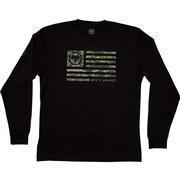 Never Summer USA Flag Long Sleeve T-Shirt BLK