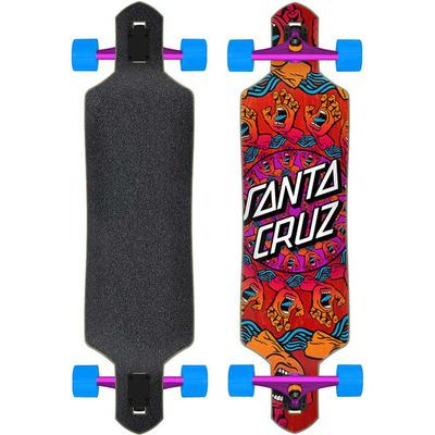 Santa Cruz Mandala Hand Drop-Thru Complete Longboard Skateboard, 36