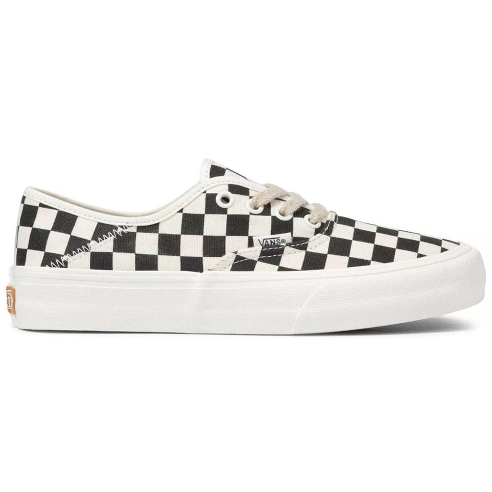 bedelaar ontbijt Ik denk dat ik ziek ben Vans Eco Theory Authentic SF Skate Shoes, Black Checkerboard/Marshmallow