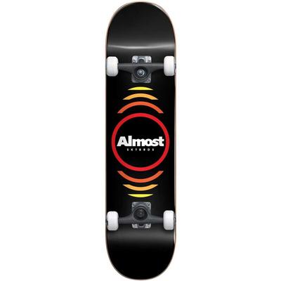 Almost Reflex Youth First Push Soft Wheels Black Complete Skateboard, 7.0