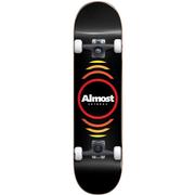 Almost Reflex Youth First Push Soft Wheels Black Complete Skateboard, 7.0