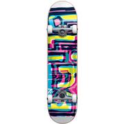 Blind Logo Glitch Youth First Push White Complete Skateboard, 7.25