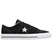 Converse One Star Pro Skate Shoes, Black/Black/White