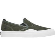 Emerica Wino G6 Slip-On Skate Shoes, Olive/White