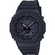 G-Shock GA2100-1A1 Minimalist Analog-Digital Watch, Black Carbon